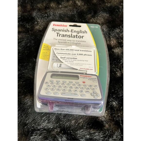 Franklin - Spanish - English Traveling Language Translator - Model: TES-118